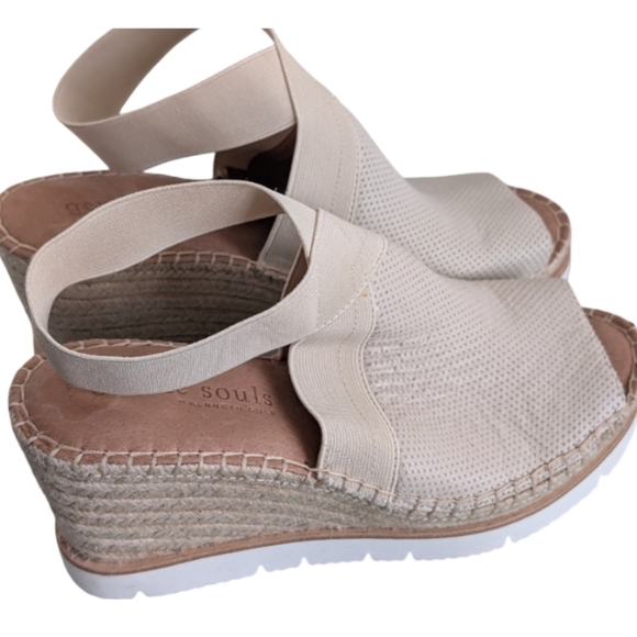 Gentle Souls Kenneth Cole Espadrille Wedge Sandals - Size 9.5 - Brand New 3" Hee - Picture 8 of 9